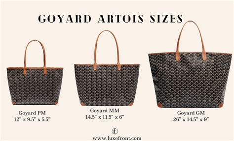 goyard st louis gm dimensions|goyard size pm or gm.